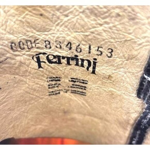 Ferrini Charcoal Country Rebel Western Leather Boot Women's Size 6 - Picture 6 of 6